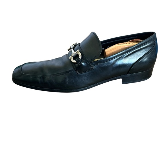 Salvatore Ferragamo Horsebit Loafers Black Leather Mens main image 12